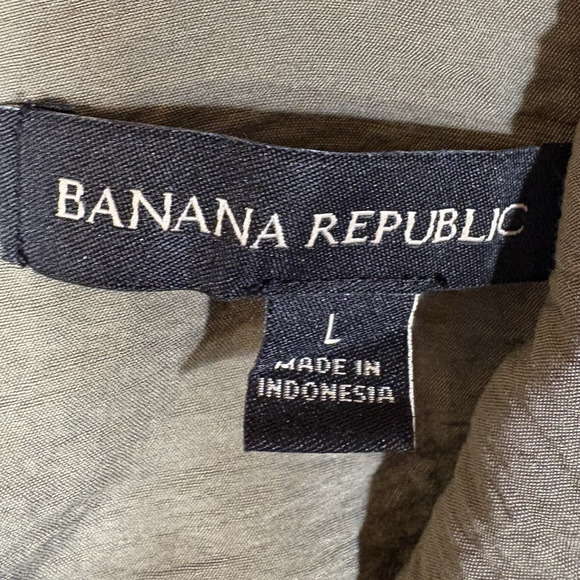 Banana Republic Women's Size L Sleeveless Relaxed Fit Shift Dress Olive Green - Picture 13 of 14